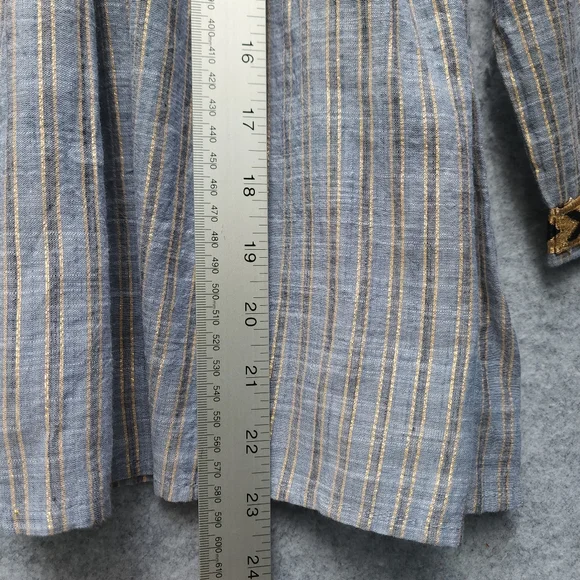 Jot Embroidered Striped Blouse with Tassel Details - Picture 9 of 10